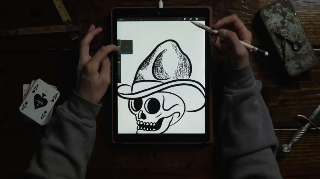 La técnica de punteado te ayuda a crear sombras Procreate