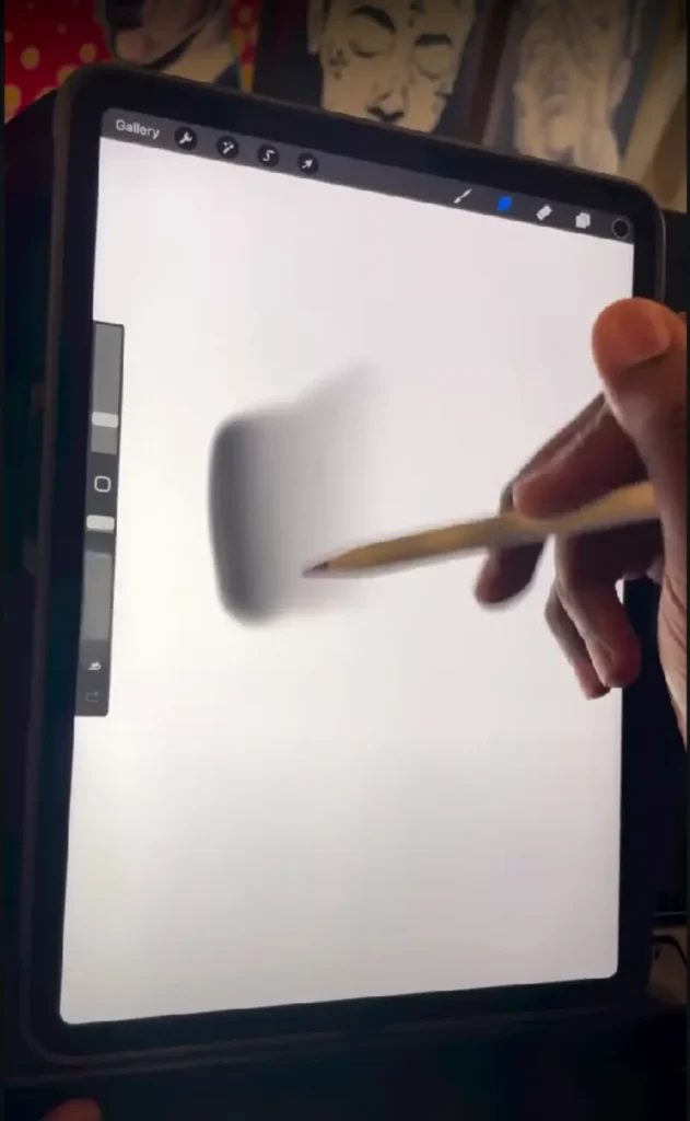 La técnica de difuminado te ayuda a crear sombras Procreate