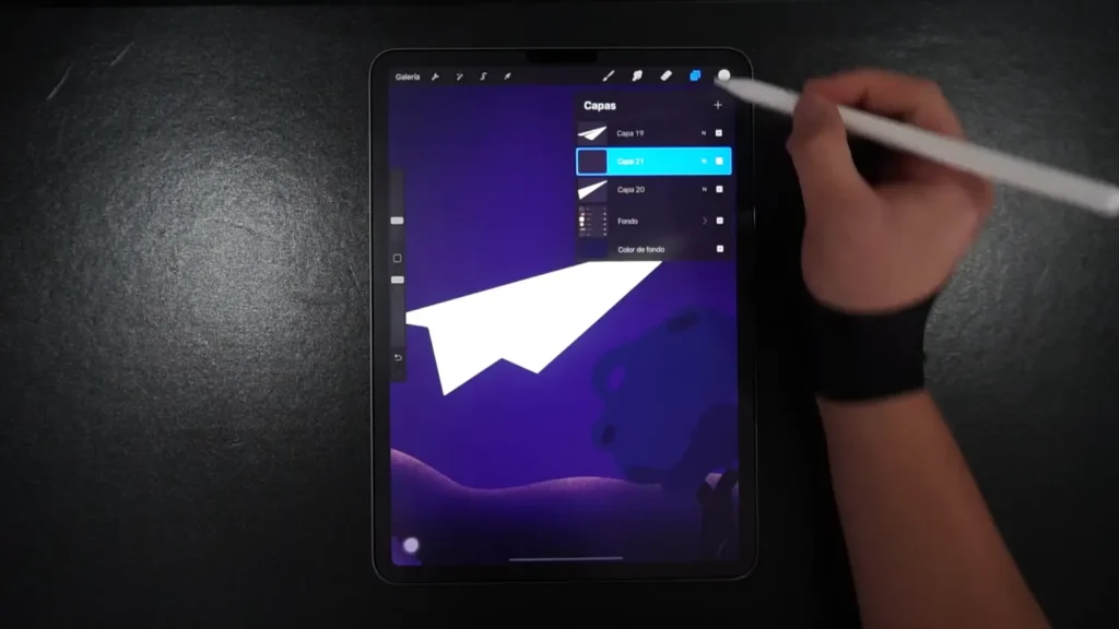 tutorial de animación Procreate: mejorando los detalles capa por capa